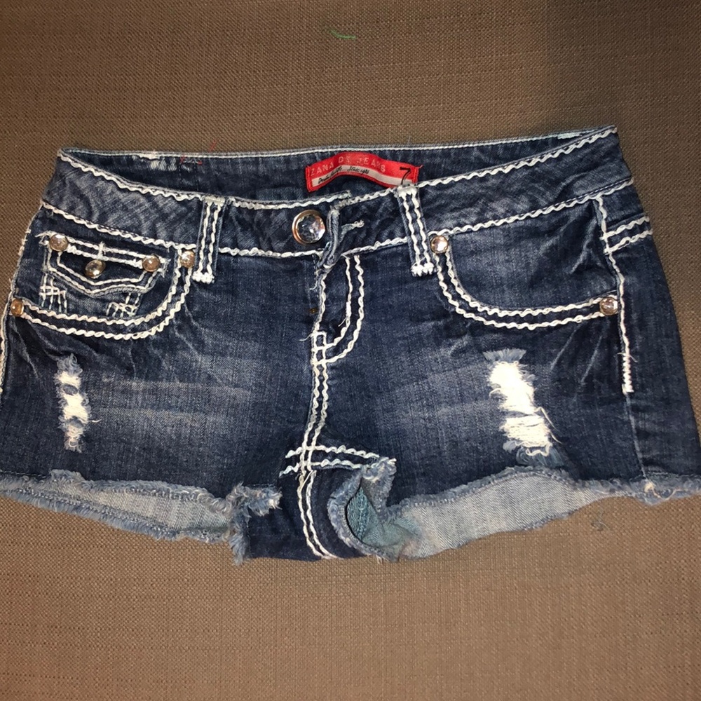 Denim shorts